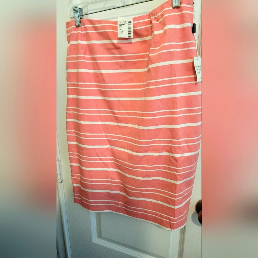 Summer Peach White Skirt